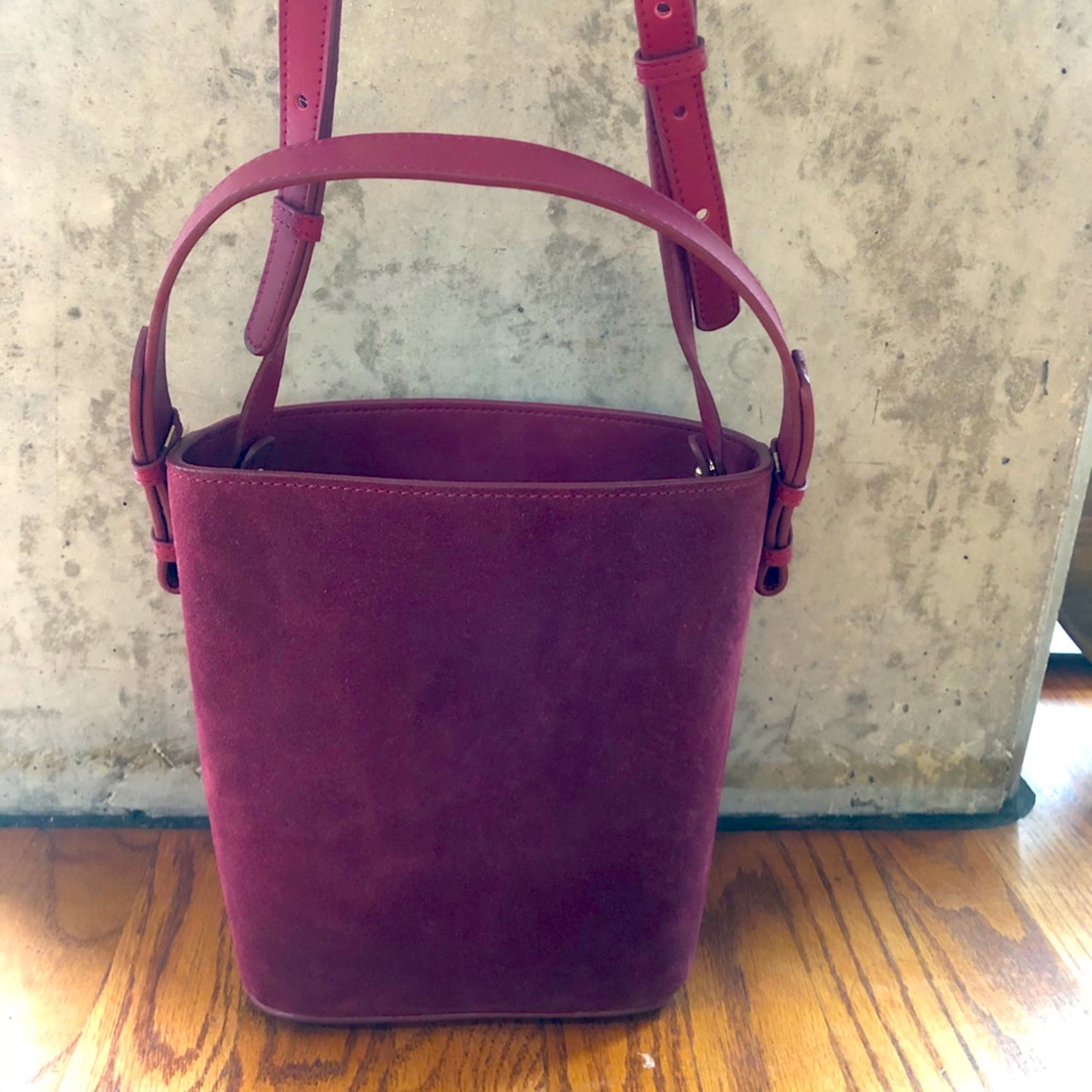 Half Suede, Half Faux Leather Bag